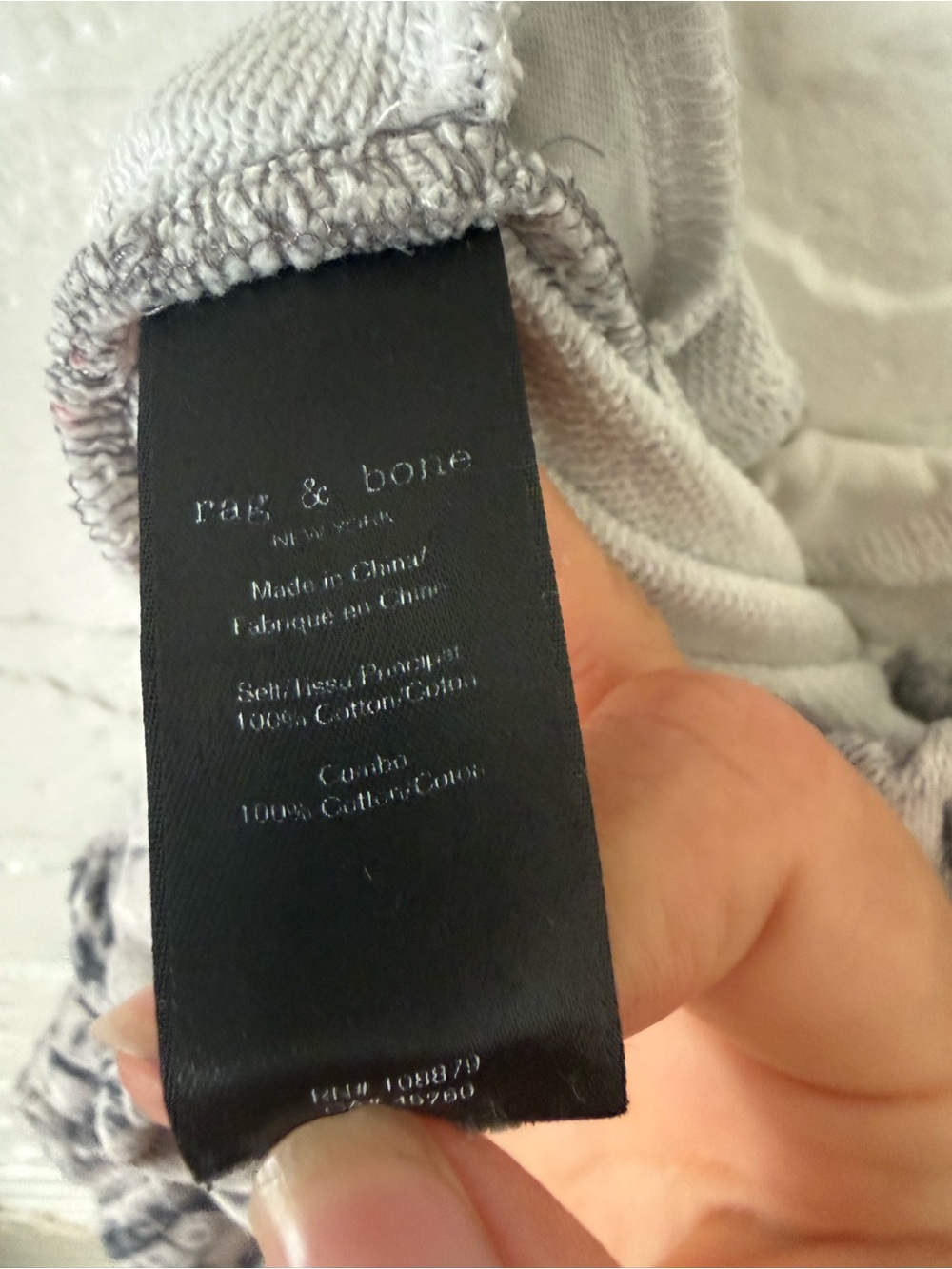 Rag & Bone Joggers Miramar Faux Jeans in Acid Grey - Picture 4 of 6